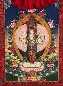 Chvála a modlitba ke vznešenému Avalokitešvarovi sesílající deště štěstí a blahobytu